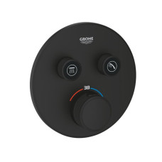 Grohe dušas termostata Grohtherm Smartcontrol virsapmetuma daļa, ar 2 izejām, phantom black