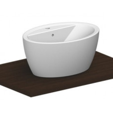 Scarabeo izlietne Matty Ovale R, 640x460 mm, uz virsmas, balta