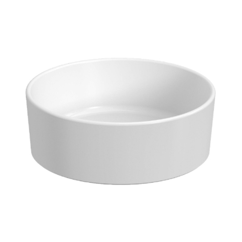 Jika izlietne Cubito Pure, d=400 mm, h=150 mm, uz virsmas, matēta balta