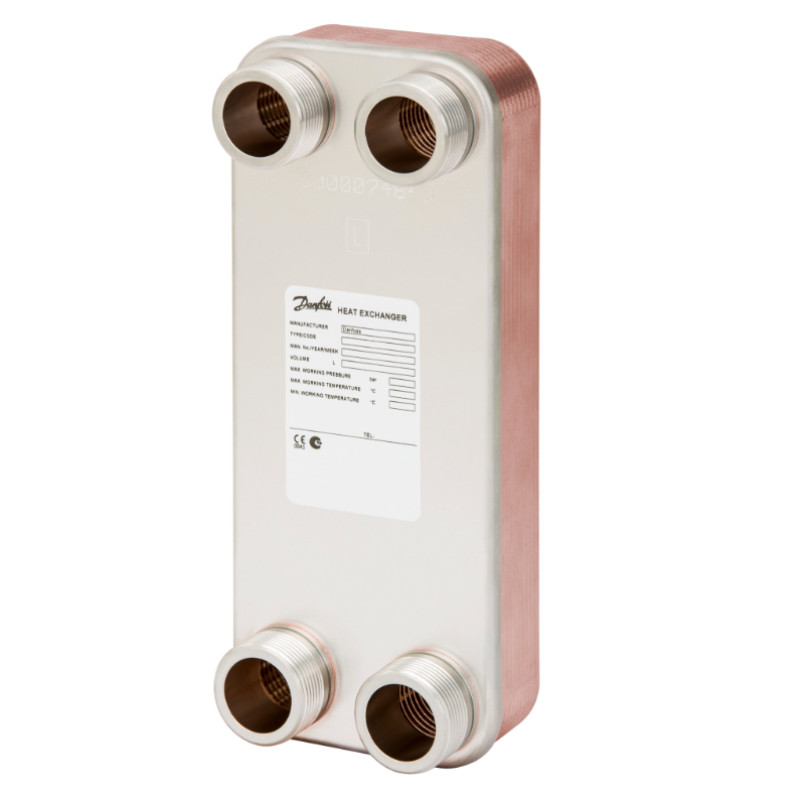 Danfoss mikroplākšņu siltummainis, XB12L-1, plākšņu skaits: 40, CU+