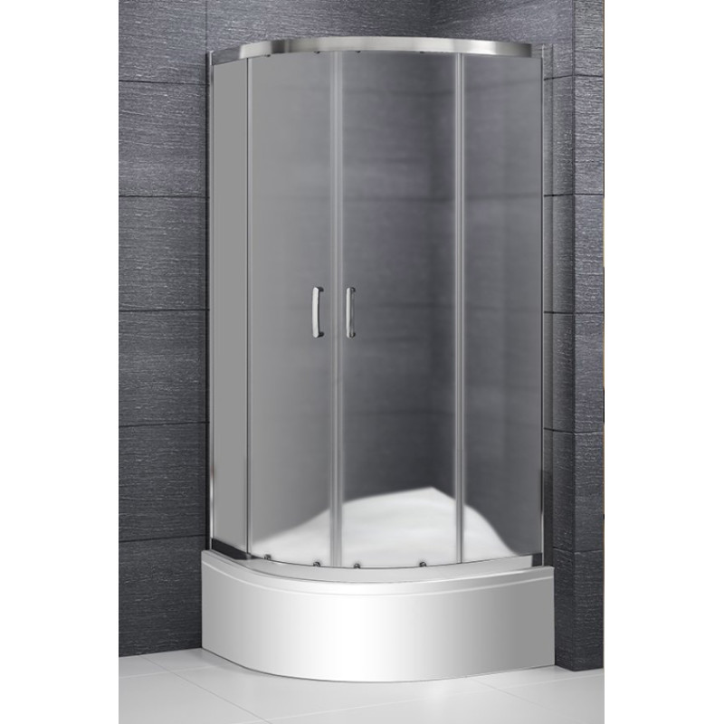 Roth dušas stūris Taldis, 900x900 mm, h=1650, r=550, brillant/matēts stikls
