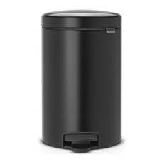 Brabantia atkritumu tvertne ar pedāli NewIcon, 12l, matēta melna