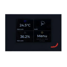 Zehnder ComfoAir 200 Multi Control skārienjūtīgais ekrāns ventilācijas plūsmas ātruma regulēšanai, melns