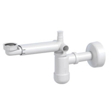 Ravak sifons izlietnei uz mēbeles, plastmasa, balts