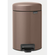 Brabantia atkritumu tvertne ar pedāli NewIcon, 5l, satin taupe
