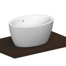 Scarabeo izlietne Matty Ovale, 640x460 mm, uz virsmas, balta