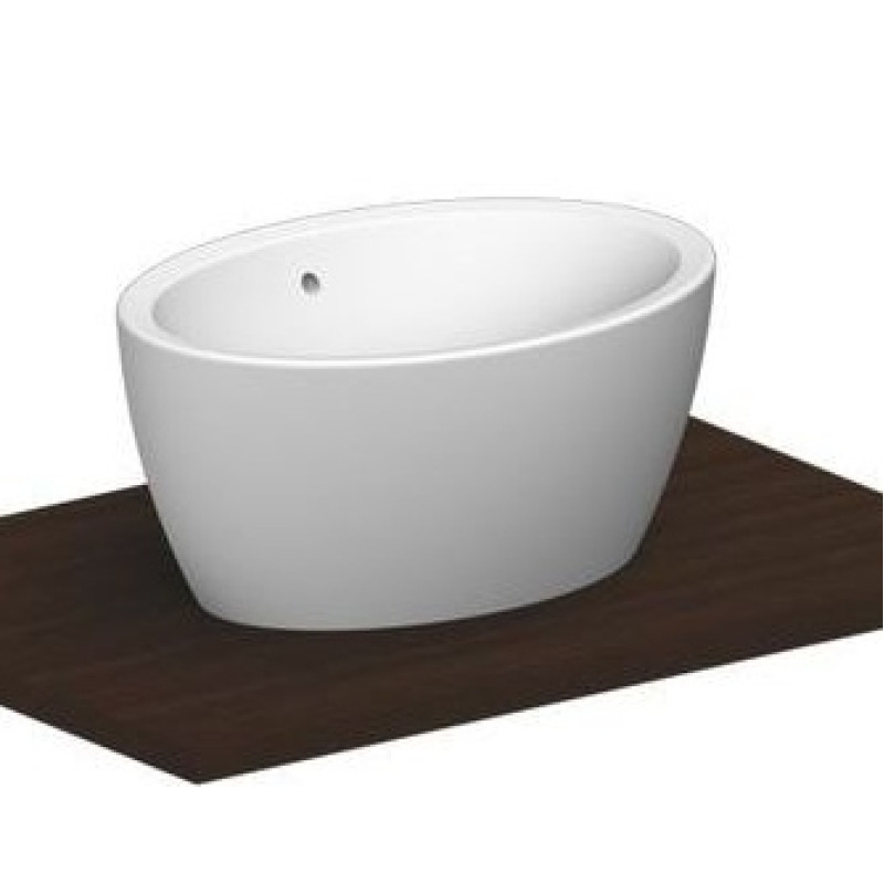 Scarabeo izlietne Matty Ovale, 640x460 mm, uz virsmas, balta