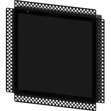 Europlast difuzors metāla, sleptās montāžas, 300x300mm - Ø150mm, melns