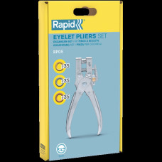Rapid eyelet pliers RP05 for 4mm eyelets + 100 eyelets, Rapid