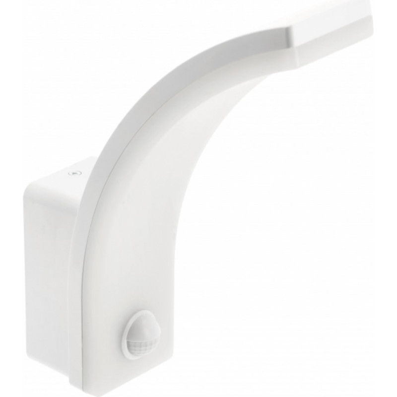 GTV NICEA LED Fasādes gaismeklis ar kustību sensoru, 20W, 1900lm, IP65, 4000K, balts