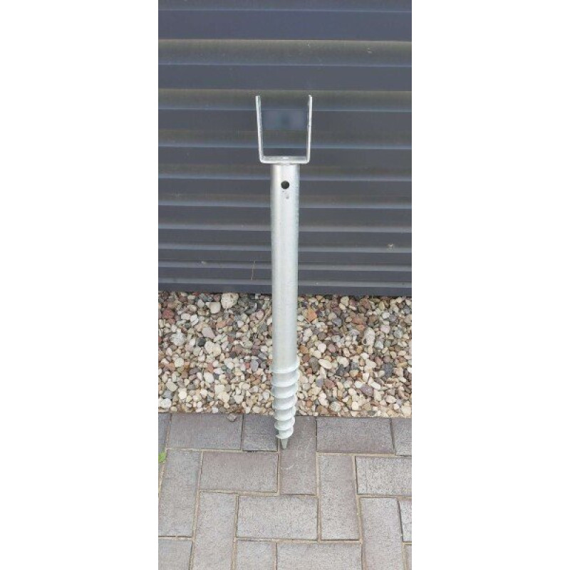 Skrūvpālis U veida 100x1200x2,0mm HDG / gab