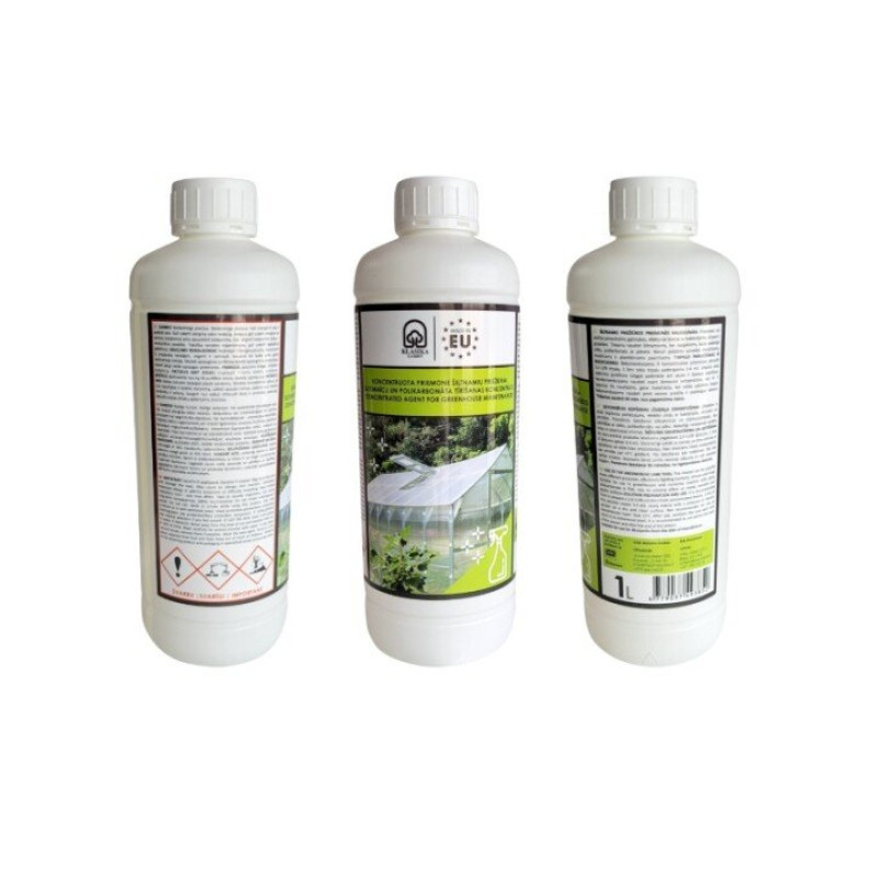 Siltumnīcu un polikarbonāta tīrīšanas koncentrāts KLASIKA GARDEN 1L / gab