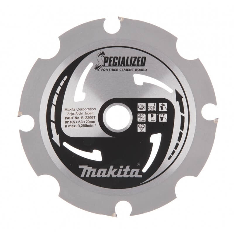Makita Accessories Zāģripa MAKITA 165x20x2,1mm 4T 10°