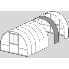 Karkass siltumnīcas pagarinājuma 2m KLASIKA TUBE, bez pārklājuma / gab
