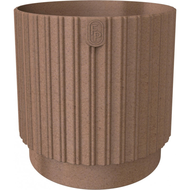 Form Plastic Puķu pods Mika Cyli 18cm, Eco Wood brūns