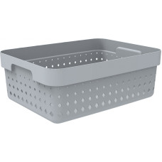 NHG Groziņš Seoul 36x27x13cm plastmasas, pelēks