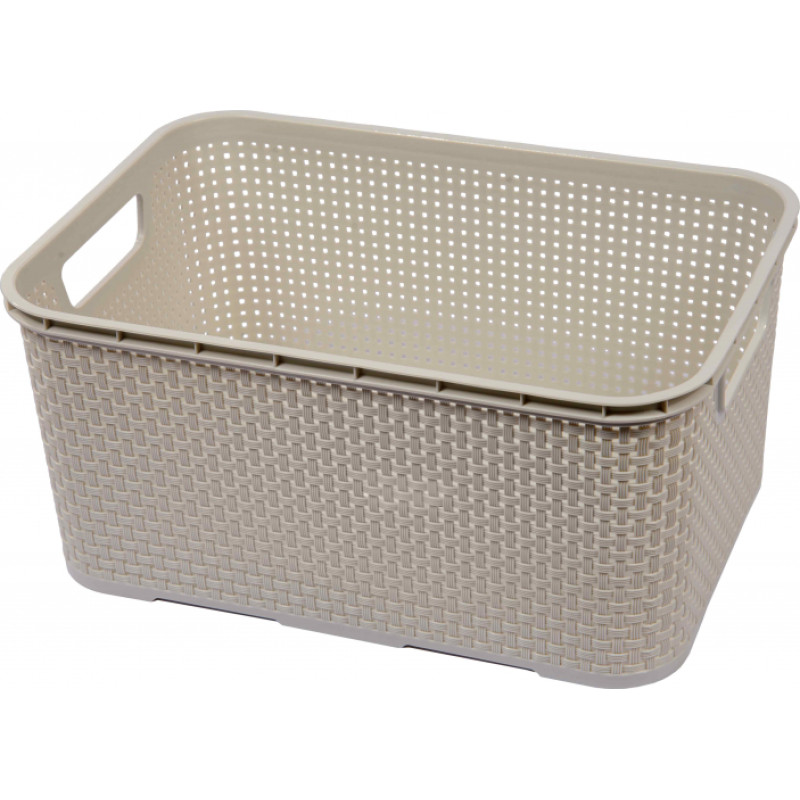 Branq Grozs Rattan 10L, krēmbalts