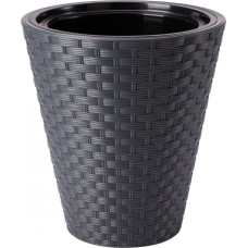 Form Plastic Puķu pods Rattana 40cm, pelēks