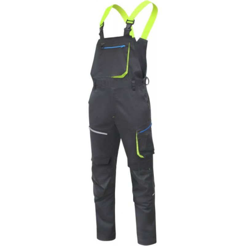 Hogert Darba puskombinezons HOGERT HT5K824-L, ar elastīgu jostu, melns L (52)