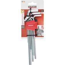 Kreator Seškanšu atslēgu komplekts 1,5-10 mm, 9 gab. KREATOR KRTH21801