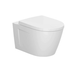 Jika pods ar QR/SC vāku Cubito Style rimless, stiprināms pie sienas,  355x530 mm, Vortex, balts