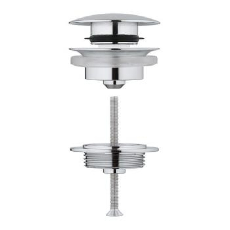 Grohe izlietnes izplūde ar push-open, hroms