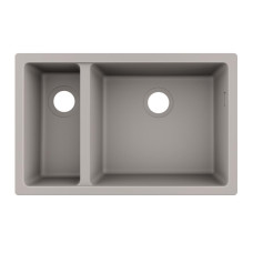 Hansgrohe virtuves izlietne S510-U635, 1.5 bļodas, 710x450 mm, zem virsmas, concrete grey