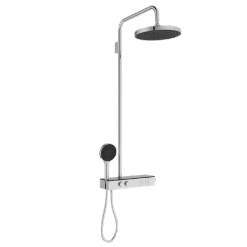 Ideal Standard dušas sistēma ar termostatu Ceratherm Solos XXL, hroms