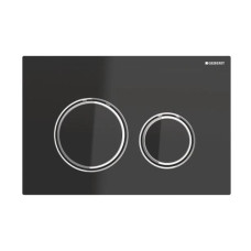 Geberit taustiņš Sigma21, 246x164 mm, melns stikls/hroms