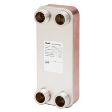 Danfoss mikroplākšņu siltummainis, XB12L-1, plākšņu skaits: 20, CU+