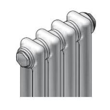 Zehnder radiators sānu Charleston 2 rindu, H-500, 12 sekcijas, S001, Technoline