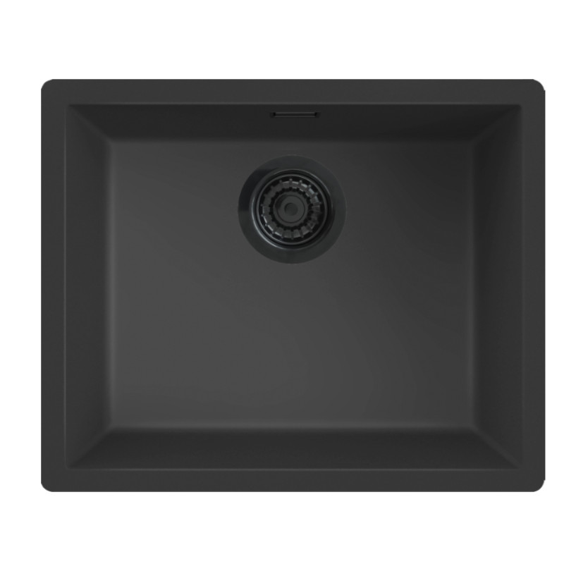 Reginox virtuves izlietne Messina 50, viena bļoda, 548x448 mm, nero black