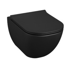 Jika pods ar QR/SC vāku Mio rimless, 360x530 mm, stiprināms pie sienas, matēts melns
