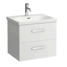 Laufen izlietnes un skapīša komplekts Lua, 550x460 mm, h=580 mm, 2A, spīdīgs balts