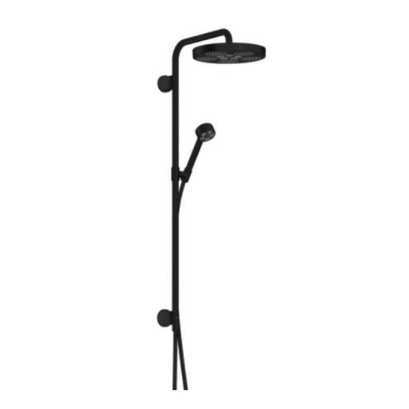 Hansgrohe dušas sistēmas Axor One 280 1 jet virsapmetuma daļa, matēta melna