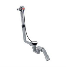 Hansgrohe vannas sifons Exafill S, 74x40/50 mm, ar uzpildi, bez dekoratīvās daļas, trose 520 mm, plastmasa, pe