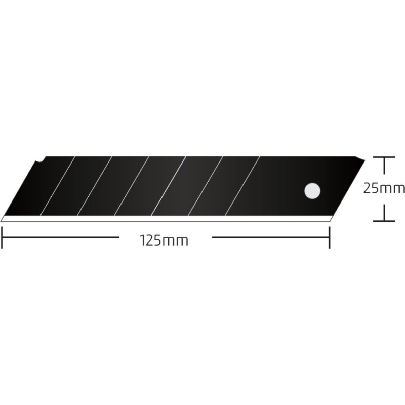 Prox Rezerves asmeņi nazim 25mm SK2H melni 10gb Prox Expert