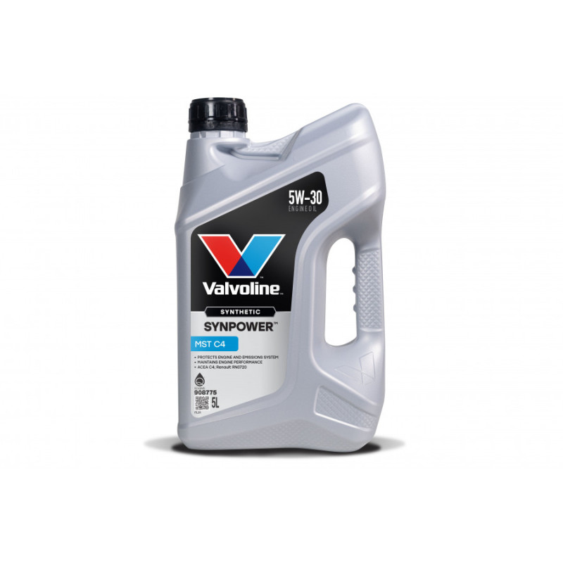 Valvoline Motoreļļa Synpower MST C4 5W30 5L, Valvoline