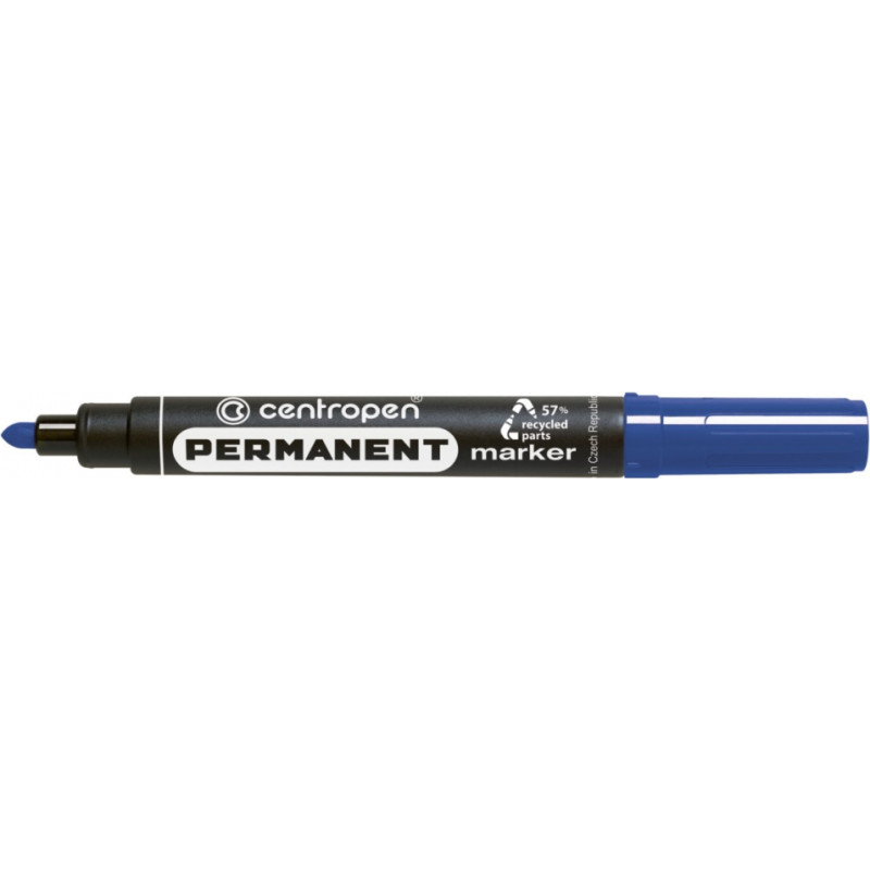 Centropen Permanentais marķieris 2.5mm, apaļš, zils