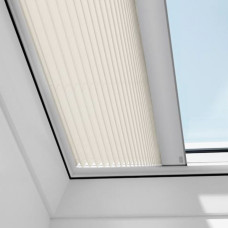Velux FSK Energoefektīvās gaismu necaurlaidīgās žalūzijas virsgaismas logam, ar solāro vadību, 90x120cm, baltas