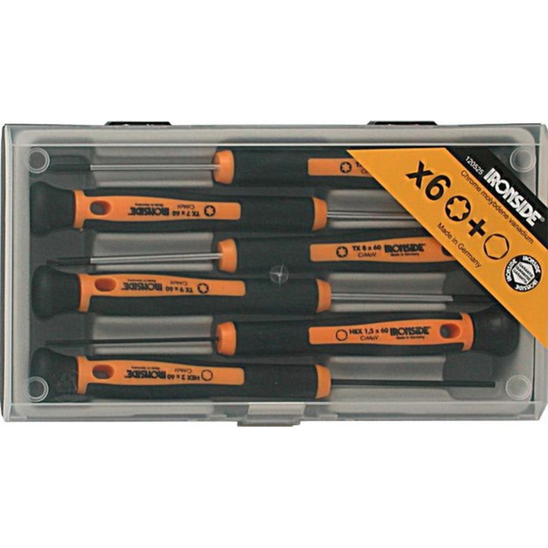 Ironside Skrūvgriežņu komplekts Ironside TX;HEX Slim 6 gab. - gab.