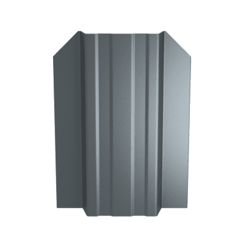 Profilēta metāla žoga štaketas STANDARD RAL7016 (Antracīta Pelēka) PSx2 / m