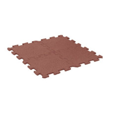 Gumijas grīdu segums PUZZLE sporta zālēm un āra laukumiem 18mm 1000 x 1000 mm, sarkans / gab