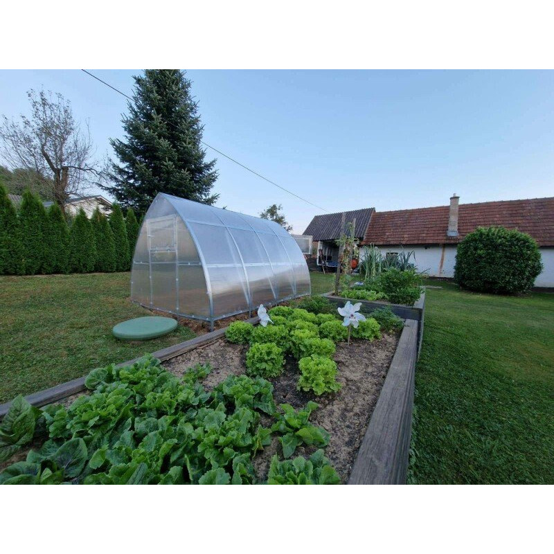 Siltumnīca KLASIKA ARROW 3x4m (12m2) ar 6mm polikarbonāta pārklājumu / gab