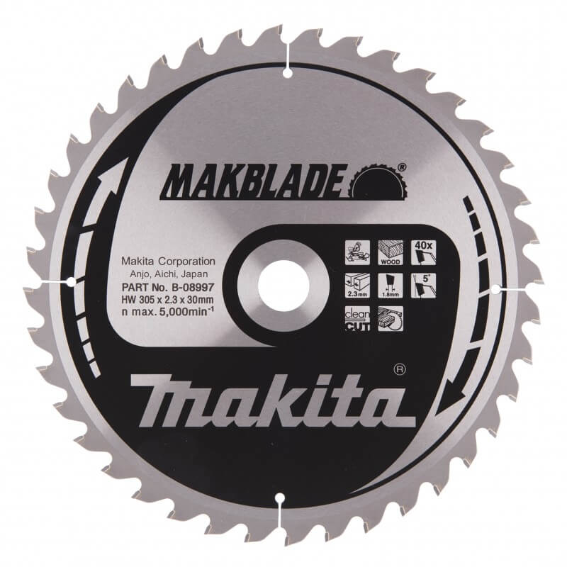 Makita Accessories Griešanas disks MAKITA Makblade 305x30x2,3mm 40T 5°