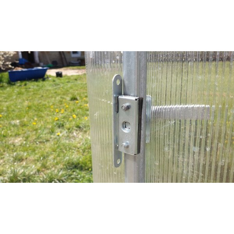 Siltumnīcas rokturis, cinkota metāla / gab