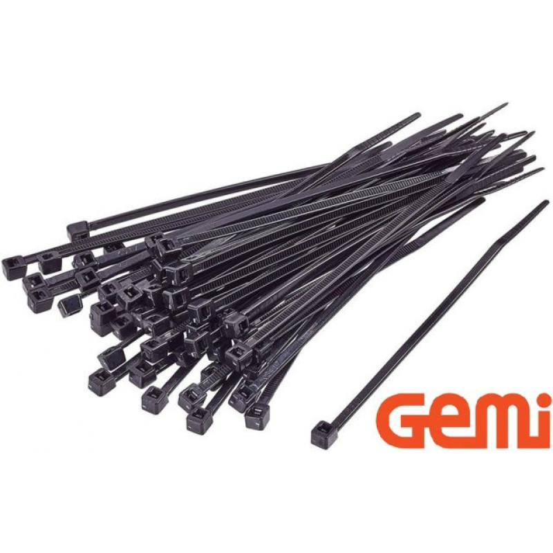 Gemi Kabeļu savilces, melnas, 2,5x80mm GEMI