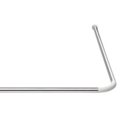 Ridder Dušas aizkaru stanga stūra 90x90cm, hromēta