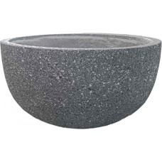 Besk Puķu pods stiklšķiedras pusapaļš 40x20, gaiši pelēks