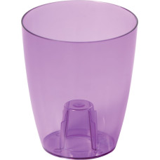 Prosperplast Puķu pods orhidejām Coubi 18x16cm, 2.4L, caurspīd.lillā